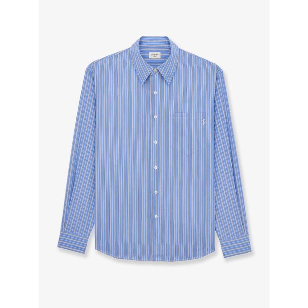 Saint Laurent Men Cassandre Cotton Shirt